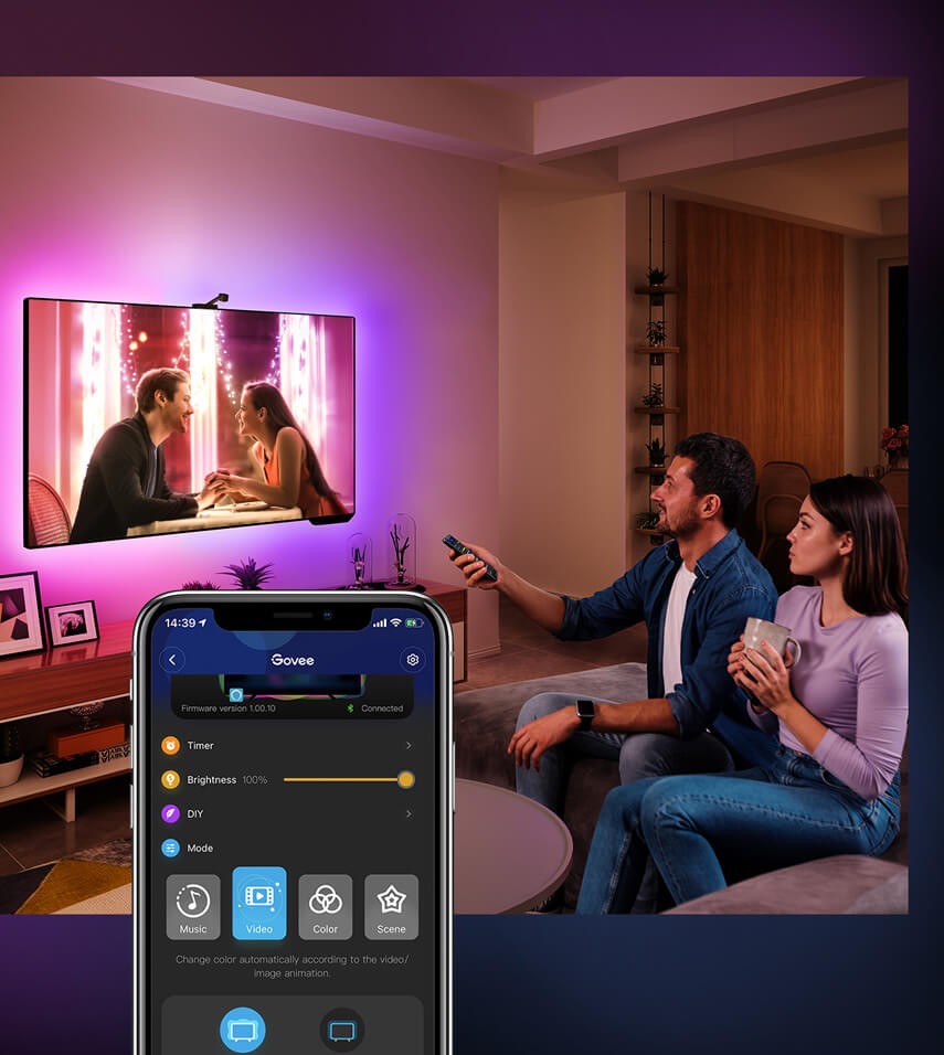 Cách điều khiển đèn led trang trí Tivi - Govee H6199 bằng giọng nói của bạn
