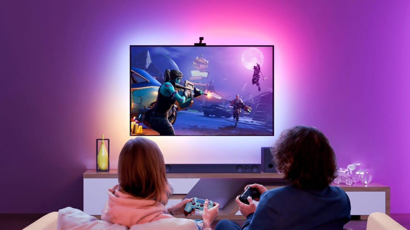 Dây đèn LED trang trí tivi thông minh, điều khiển giọng nói_thumbnail