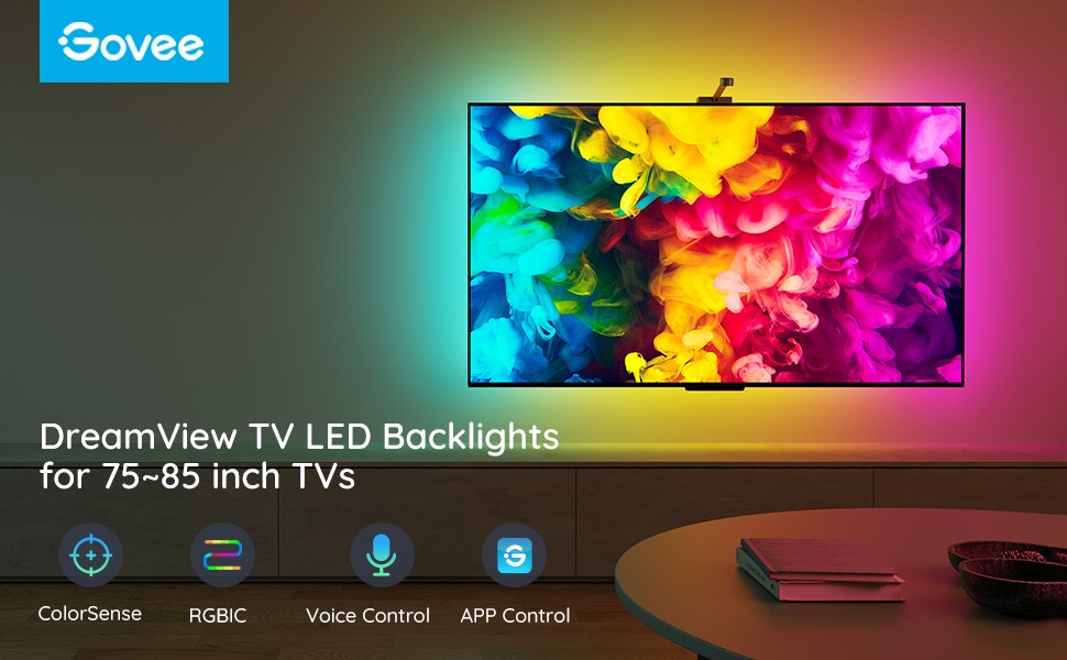 Đèn led trang trí Tivi Govee H6199: 75-85 inch