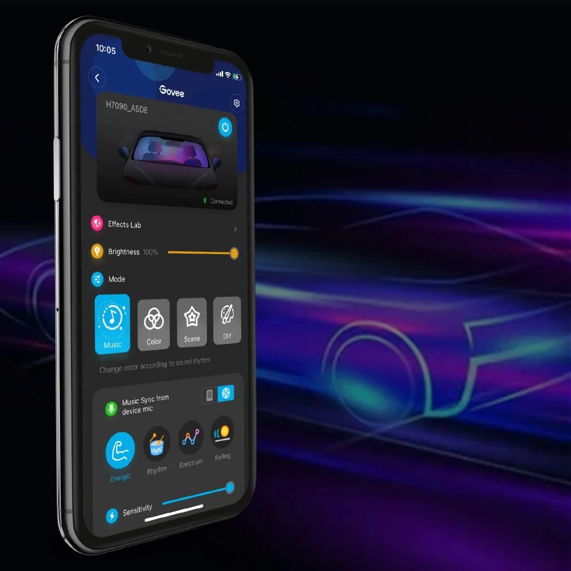 Govee RGBIC Interior Car Lights H7090 LamaNLighting