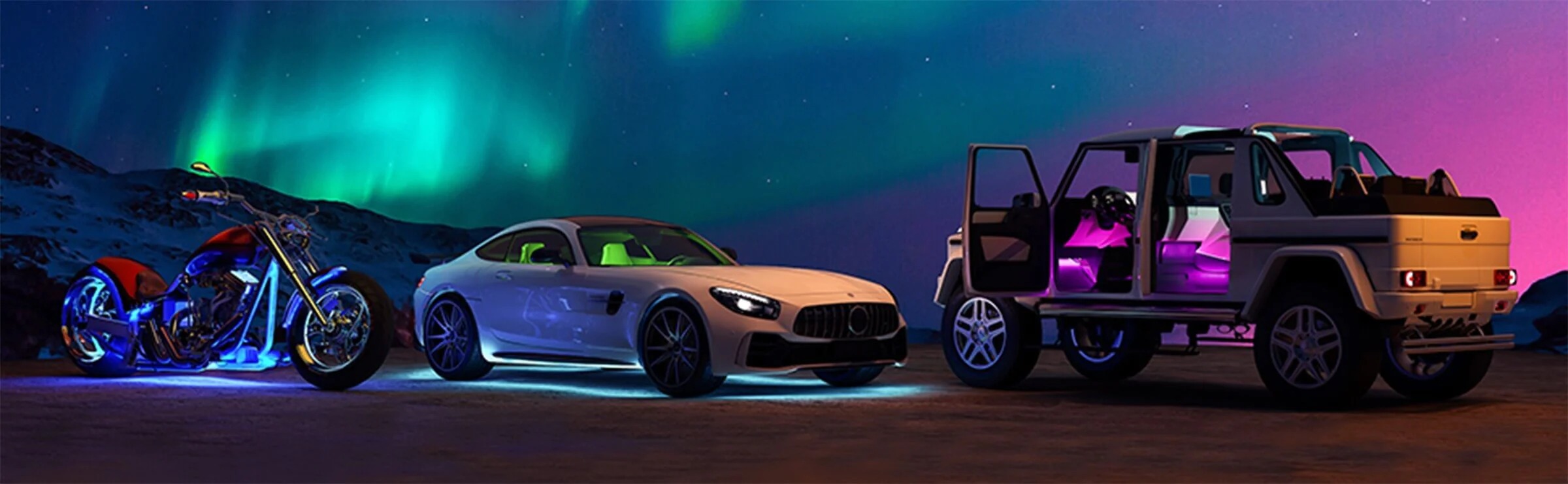 Đèn led trang trí oto & motor