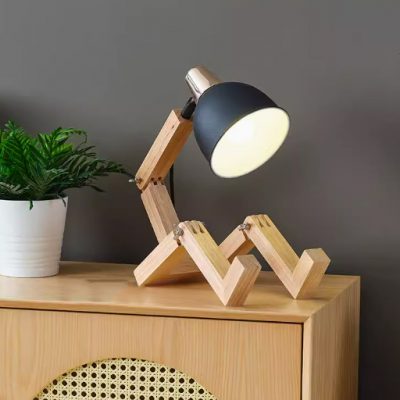 Pinocchio - Đèn để bàn người gỗ có khớp tùy chỉnh linh hoạt và chắc chắn ECLAT