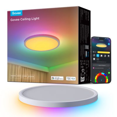 Govee 12-Inch RGBWW + RGBIC Smart Ceiling Light H60A1