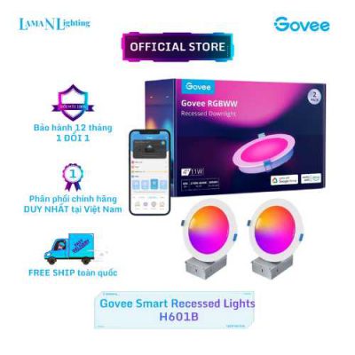 Govee Smart RGBWW Recessed Lights 2 Pack H601B