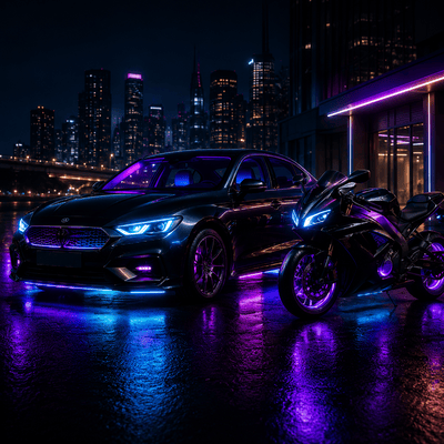LED Car & Motor